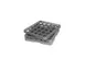 Concasse MCRAC25EXT Glass Rack Extension - 25 Compartments, Full-Size, Black/Cherry Commercial Dishwasher Rack Extender 1 image