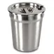 Concasse MCTAIR4500 Food Storage Container Cover, 4 qt., Stainless Steel, Gray, for 2 & 4 qt 1 image