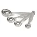 Concasse MCTAZAI03 Stainless Steel Measuring Spoon Set, 4 Pieces - 4/Set 1 image