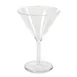 Concasse MCVMTINPOL Martini Cup - 9 Oz Clear Polycarbonate Plastic Barware, Reusable Cocktail Glass 1 image