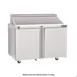 Delfield 4448NP-12M 48" 2-Door Mega Top Sandwich and Salad Prep Table, 12 Pans 4 image