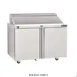 Delfield 4448NP-8 48" 2-Door Sandwich and Salad Prep Table, 8 Pans, Stainless Steel 1 image