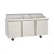 Delfield 4472NP-18 72" 3-Section Sandwich/Salad Prep Table, 3 Doors, 18 Pans, Stainless Steel 2 image