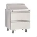 Delfield D4427NP-12M 27" 1-Section Mega Top Sandwich Prep Table, 2 Drawers, 12 Pans, Stainless Steel 2 image