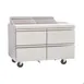 Delfield D4460NP-12M 60" 2-Section Mega Top Sandwich Prep Table, 4 Drawers, 12 Pans 1 image