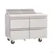 Delfield D4464NP-16 64" 2-Section Sandwich/Salad Prep Table, 4 Drawers, 16 Pans, Stainless Steel 1 image