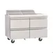 Delfield D4464NP-24M 64" 2-Section Mega Top Sandwich and Salad Prep Table, 24 Pans, 4 Drawers 2 image