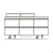 Delfield D4472NP-12 72" 3-Section Sandwich and Salad Prep Table, 6-Drawers, 12 Pans, 24.8 cu. ft. 2 image
