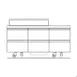 Delfield D4472NP-18M 72" 3-Section Mega Top Sandwich and Salad Prep Table, 18 Pans, 6 Drawers 2 image