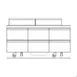 Delfield D4472NP-24M 72" 3-Section Mega Top Sandwich and Salad Prep Table, 24 Pans, 6 Drawers 2 image