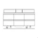 Delfield D4472NP-30M 72" 3-Section Mega Top Sandwich and Salad Prep Table, 30 Pans, 6 Drawers 2 image
