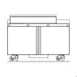 Delfield ST4460NP-18M 60" 2-Door Mega Top Sandwich and Salad Prep Table, 18 Pans 3 image