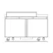 Delfield ST4464NP-18M 64" 2-Door Mega Top Sandwich and Salad Prep Table, 18 Pans 2 image