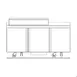Delfield ST4472NP-18M 72" 3-Door Mega Top Sandwich and Salad Prep Table, 18 Pans, Stainless Steel 2 image