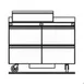 Delfield STD4448NP-12M 48" 2-Section Mega Top Sandwich and Salad Prep Table, 4 Drawers, 12 Pans, Stainless Steel 2 image
