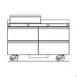 Delfield STD4460NP-12M 60" 2-Section Mega Top Sandwich and Salad Prep Table, 12 Pans, 4 Drawers 3 image