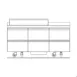 Delfield STD4472NP-18M 72" 3-Section Mega Top Sandwich and Salad Prep Table, 18 Pans, 6 Drawers 2 image