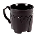 Dinex DX500003 Fenwick 8 oz Double‑Wall Plastic Mug, Onyx Black Polypropylene - 1/Case 1 image