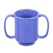 Dinex DXSN-103-PB - 8 Oz Blue Tritan Mug with Handles, Dishwasher & Microwave Safe - 1/Case 1 image