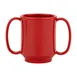 Dinex DXSN-103-RSP Mug, 8 oz Red Tritan, Double‑Sided Handles, Dishwasher Safe - Case 1 image