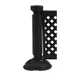 Grosfillex US960117 Interlocking Fence Post & Base, Black, Commercial Outdoor Portable Patio Fencing 1 image