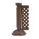 Grosfillex US960423 Interlocking Fence Post & Base, Brown, Portable Outdoor Restaurant Fencing 1 image