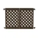 Grosfillex US962423 2-Panel Interlocking Outdoor Fence, Brown, Portable Patio Fencing 1 image