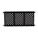Grosfillex US963117 3-Panel Interlocking Outdoor Fence, Black, Commercial Portable Patio Fencing 1 image