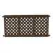 Grosfillex US963423 3-Panel Interlocking Outdoor Fence, Brown Commercial Patio Fencing Panels 1 image
