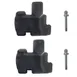 Grosfillex USSP0235 - Commercial Outdoor Fence Connectors, Black, 2-Pack, Portable Patio Fencing Kit 1 image