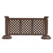 Grosfillex USSP0236 Outdoor Fencing Connector Pack, 2-Piece, Brown, Portable Patio Fencing Accessory 1 image