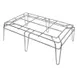 GSW USA RA-M1524 Multifunctional Wire Dunnage Rack, 24-1/4"W x 15"D x 8"H Storage Rack for Transport & Storage 1 image