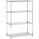 GSW USA WSC-1442 Wire Shelving Unit, Chrome Plated Finish, 42" Wide x 14" Deep Wire Shelf with Split Sleeves 1 image