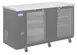 Hubert 147230 Back Bar Cooler, 23.4 cu ft, 69-3/25"W x 36-1/4"D x 38-3/4"H, Black, Stainless Steel, 1 image