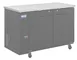 Hubert 174927 Bar Refrigerator, 19.4 cu ft, 58-7/8"W x 36-1/4"D x 38-3/4"H, Black Finish, Solid Doors 1 image