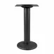 JustChair TBX-WB-BOLT-DOWN-28 Restaurant Table Base, 8" Dia. Base Spread, 28.5"H Dining Height, Bolt-Down, Black Textured Powder Coated Steel, 6" Column, Dome Style Base Cover 1 image