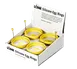 Lodge ASER Yellow Silicone Egg Ring, 4" Diameter, Heat Resistant up to 500°F, Stainless Steel Handle 1 image