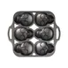 Lodge BWSKULL Mini Cake Pan, 12" x 11-1/2" x 1-1/10", 7 Skull Cake, Cast Iron, PFOA/PTFE Free 1 image