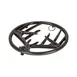 Lodge EC8AT18 Trivet - 8" Round Antler Cast Iron, Midnight Chrome Black, Hanger, Dishwasher Safe 1 image
