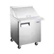 Norpole NE1R-SW 27" 1-Door Sandwich and Salad Prep Table, 12 Pans, Stainless Steel 1 image