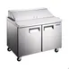 Norpole NE2R-SW 47" 2-Door Sandwich and Salad Prep Table, 17-19 Pans, Stainless Steel 1 image
