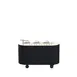 Steelite MGCOVC01VXXB Oval Gelato Cart Vanilla Top Black Cover, Mogogo, Mixed Materials, 1 per Case 1 image