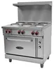 Serv-Ware SWER-36 36" Electric Range with Oven, 6 Plate Burners & Thermostatic Control / 208V 1 image