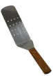 Town 34982/DZ Perforated Turner Spatula, 14"L x 2-3/4"W, Wooden Handle, Black/Cherry - 1 Dozen 1 image