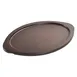 Winco CASG-13OUL Oval Platter Underliner, 15-7/10" x 11" x 3/4" Wood, Contoured Handles - 1/Each 1 image
