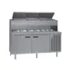 Delfield F18PD72P 72" 2-Section Refrigerated Pizza Prep Table w/ 2 Doors, 18 Pans 1 image