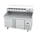 Infrico Usa Irt-Mr67-Gt 68" 2-Section Refrigerated Granite Pizza Prep Table, 17 cu. ft. 1 image