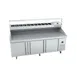 Infrico USA IRT-MR93-GT 93" 2-Section Refrigerated Granite Pizza Prep Table, 27 cu. ft. 1 image