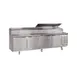 La Rosa L-14112-28 112" Refrigerated Pizza Prep Table, 4-Door, 15 Pans 1/3 Size 3 image