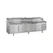 La Rosa L-14112-32 112" Refrigerated Pizza Prep Table, 4-Door, 15 Pans 2 image